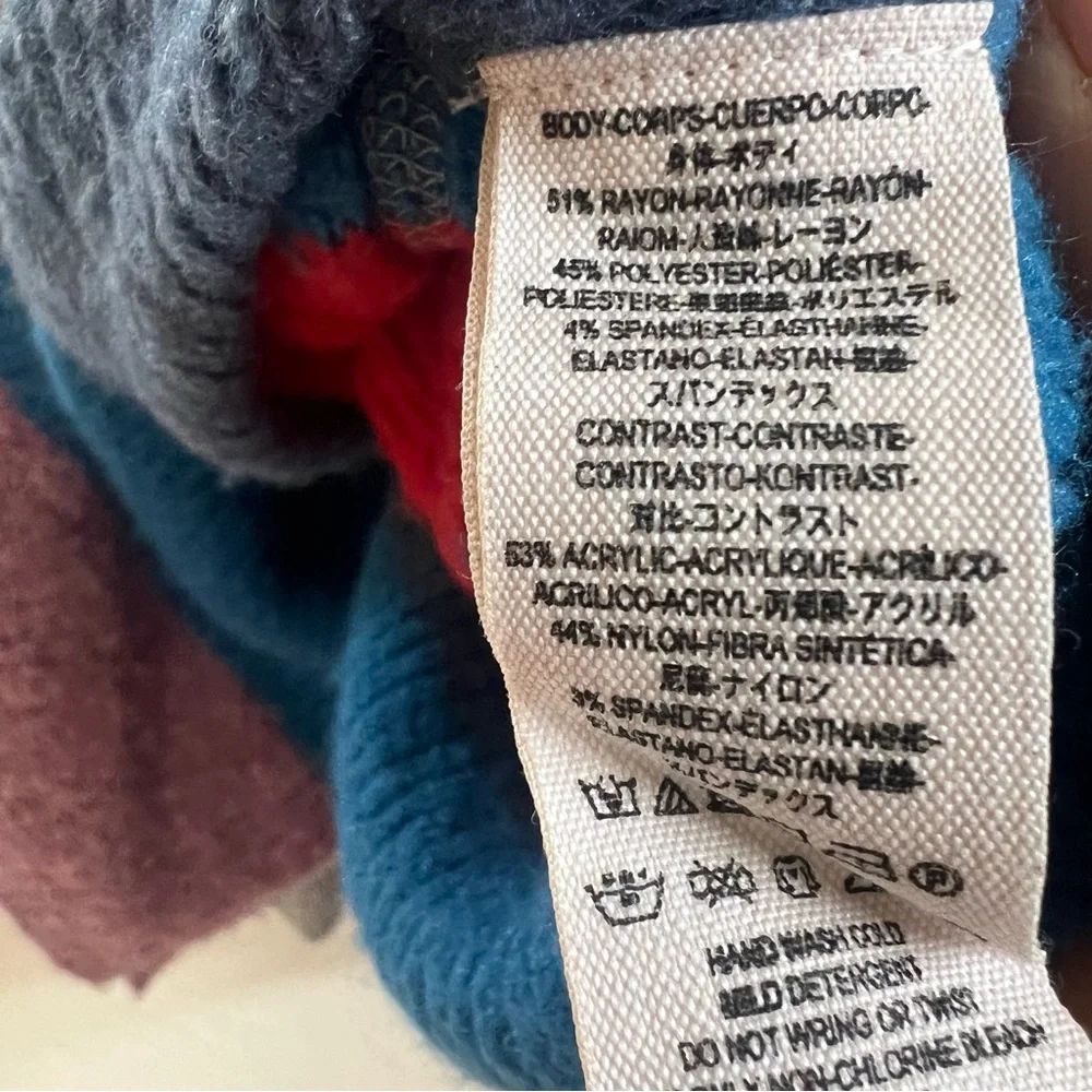 Free People Susie Sweater gray with colorful side panels - Picture 10 of 10